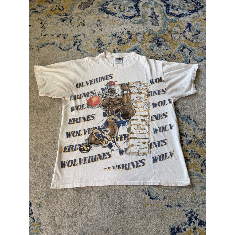Vintage Michigan Wolverines Basketball Shirt Xplosion Tee